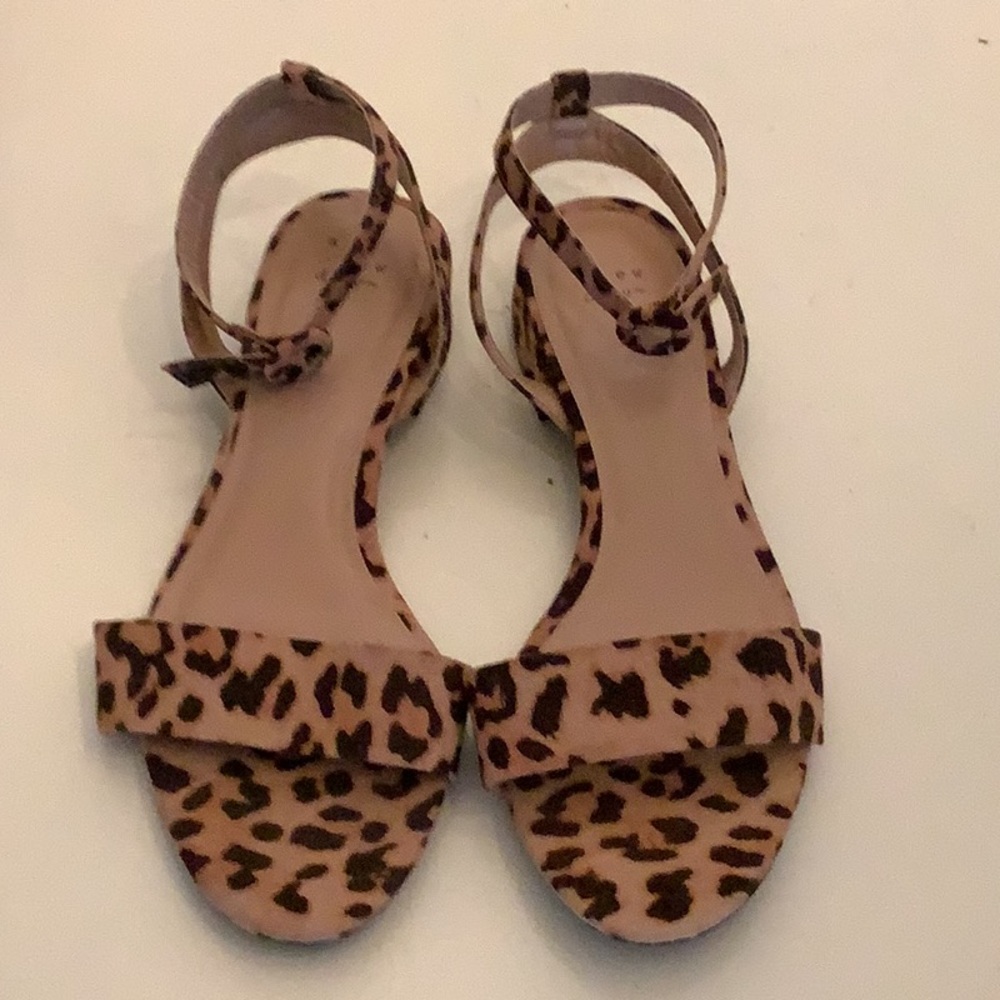 Leopard Print ankle Straps Sandals